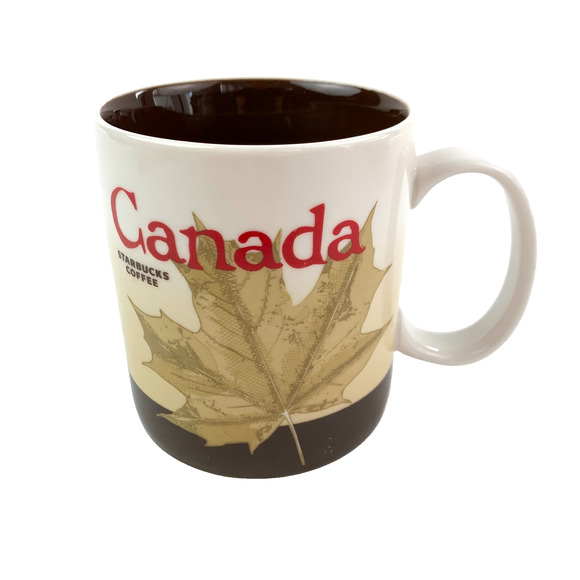 2012 Starbucks Canada Leaf Mug 16 oz - Picture 1 of 7